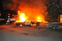 Wieder brennende Autos in Koeln Hoehenhaus P008